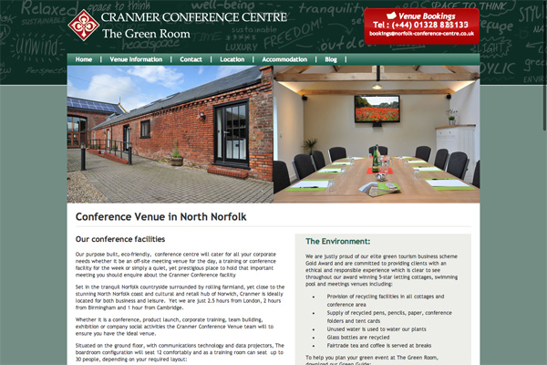 Brochure Website for Conference Centre