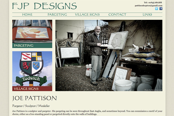 Craftsman Portfolio Website Design with wordpress